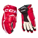 Hokejske rokavice CCM JetSpeed FTWomen Red/White Senior 12 palcev