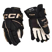 Hokejske rokavice CCM Tacks XF 80 Black/Gold Junior 10 palcev