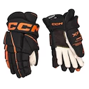 Hokejske rokavice CCM Tacks XF 80 Black/Orange Junior