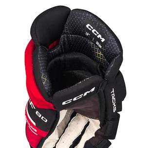 Hokejske rokavice CCM Tacks XF 80 Black/Red/White Junior