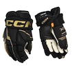 Hokejske rokavice CCM Tacks XF Black/Gold Junior 10 palcev