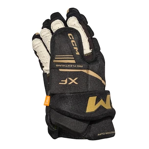 Hokejske rokavice CCM Tacks XF Black/Gold Junior 12 palcev