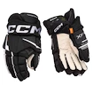 Hokejske rokavice CCM Tacks XF Black/White Junior 11 palcev