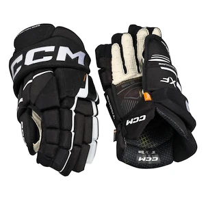 Hokejske rokavice CCM Tacks XF Black/White Junior 11 palcev