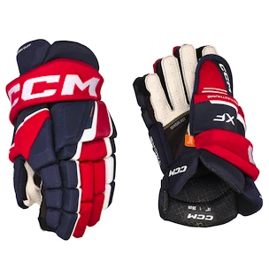 Hokejske rokavice CCM Tacks XF Navy/Red/White Junior 12 palcev