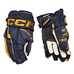 Hokejske rokavice CCM Tacks XF Navy/Sunflower Junior 12 palcev