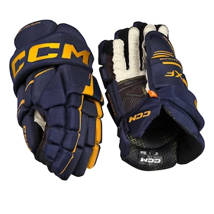 Hokejske rokavice CCM Tacks XF Navy/Sunflower Junior