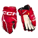 Hokejske rokavice CCM Tacks XF PRO Red/White Junior 11 palcev