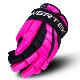 Hokejske rokavice POWERTEK V5.0 Black/Pink Junior