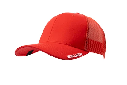 Kapa s ščitnikom Bauer  Team Mesh Snapback Red