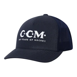 Kapa s ščitnikom CCM 125 Anniversary Mesh Trucker Navy Senior