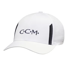 Kapa s ščitnikom CCM Golf Perforated Cap Blanc Senior