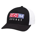 Kapa s ščitnikom CCM Vintage Fall Meshback Trucker Black Senior