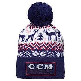 Kape CCM Holiday Pom Knit B Navy Senior