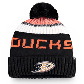 Kape Fanatics Pro Rinkside Goalie Beanie Pom Knit NHL Anaheim Ducks