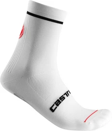 Kolesarske nogavice Castelli Entrata 9 Sock White