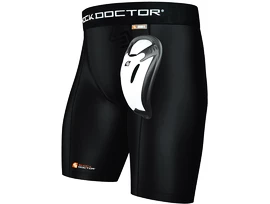 Kratke hlače s suspenzorjem Shock Doctor BioFlex Cup Black Senior