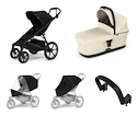 Mestni voziček Thule Urban Glide 4-wheel Black + Bassinet Soft beige SET 5in1