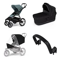 Mestni voziček Thule Urban Glide 4-wheel Mid blue + Bassinet Black SET 4in1