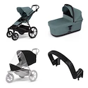 Mestni voziček Thule Urban Glide 4-wheel Mid blue + Bassinet Mid blue SET 4in1