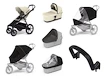 Mestni voziček Thule Urban Glide 4-wheel Soft beige + Bassinet Soft beige SET 7in1