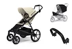 Mestni voziček Thule Urban Glide 4-wheel Soft beige + Varnostni ročaj + Zaščita pred dežjem