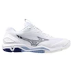 Moška dvoranska obutev Mizuno  Wave STEALTH 6 White/Bellwether Blue