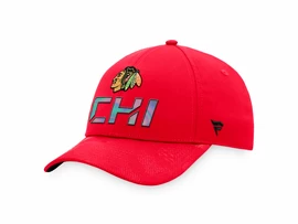 Moška kapa s ščitnikom Fanatics Authentic Pro Locker Room Structured Adjustable Cap NHL Chicago Blackhawks