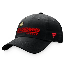 Moška kapa s ščitnikom Fanatics Authentic Pro Locker Room Unstructured Adjustable Cap NHL Chicago Blackhawks