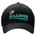 Moška kapa s ščitnikom Fanatics  Authentic Pro Locker Room Unstructured Adjustable Cap NHL San Jose Sharks