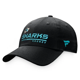 Moška kapa s ščitnikom Fanatics Authentic Pro Locker Room Unstructured Adjustable Cap NHL San Jose Sharks