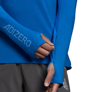 Moška majica adidas  Adizero 1/2 Zip Blue Rush