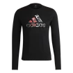 Moška majica adidas  Fast Graphic LS Tee Black