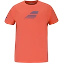 Moška majica Babolat  Exercise Big Flag Tee Men Hot Coral