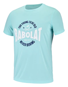 Moška majica Babolat  Exercise Graphic Tee Men Angel Blue  XXL