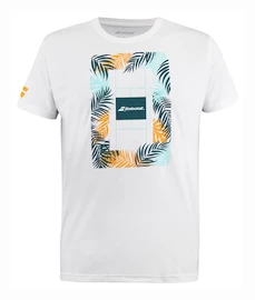 Moška majica Babolat Exercise Message Tee Men White/White