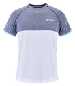 Moška majica Babolat  Play Crew Neck Tee Men White/Blue Heather