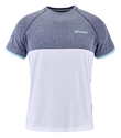 Moška majica Babolat  Play Crew Neck Tee Men White/Blue Heather  L