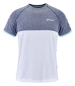 Moška majica Babolat  Play Crew Neck Tee Men White/Blue Heather  XXL