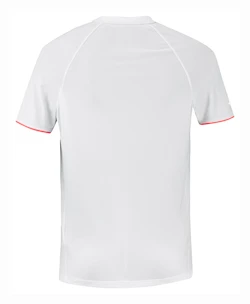 Moška majica Babolat  Strike Crew Neck Tee Men White/Strike Red  M