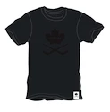 Moška majica CCM  Blackout Leaf SS Tee Black Senior S