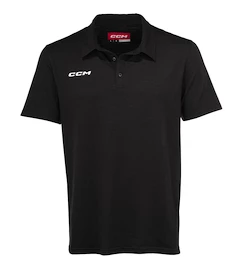 Moška majica CCM Fitted Polo Black Senior