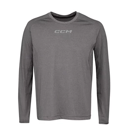 Moška majica CCM Non Compression LS Tee Grey Senior