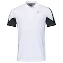 Moška majica Head  Club 22 Tech Polo Shirt Men White/Dark Blue  S