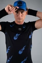 Moška majica Hydrogen  Flames Tech Tee Black/Bluette