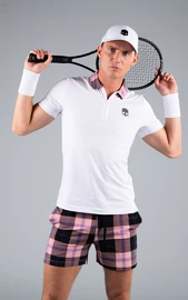 Moška majica Hydrogen Tartan Zipped Tech Polo White (Pink/Black)