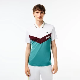 Moška majica Lacoste Medvedev New York Day Polo White/Limeira