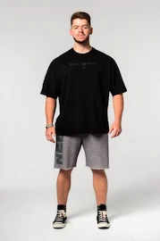 Moška majica Nebbia Oversized Heavyweight Cotton T-shirt NO SHORTCUTS Black