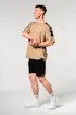 Moška majica Nebbia  Oversized T-shirt LIFTING CLUB Light Brown