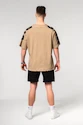 Moška majica Nebbia  Oversized T-shirt LIFTING CLUB Light Brown